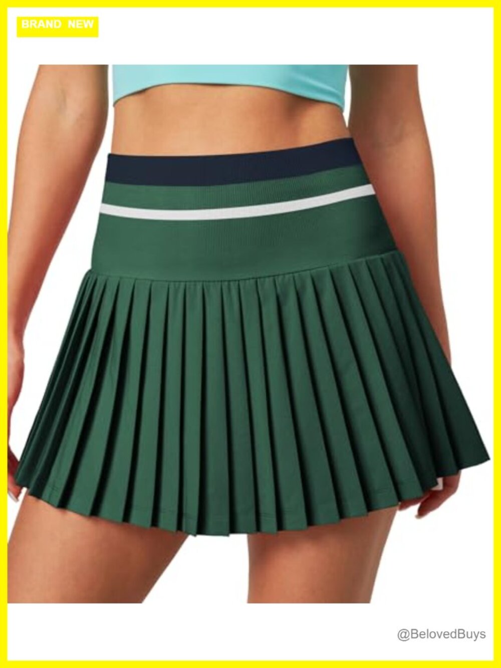 Pleated Tennis Skirt with Pockets High Waisted Golf Skort